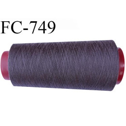 Cone de  fil 5000 m polyester fil n° 120 couleur taupe longueur 5000 mètres bobiné en  France