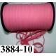 élastique plat largeur 10 mm couleur rose corail vendu au mètre