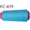 CONE de 5000 m fil polyester fil n° 120 couleur bleu longueur de 5000 mètres bobiné en France