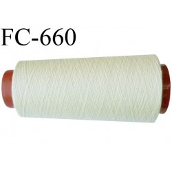 CONE de 2000 m fil polyester fil n° 120 couleur bleu longueur de 2000 mètres bobiné en France