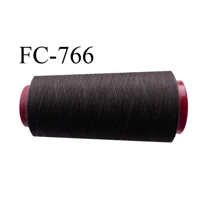 Cone 5000 m de fil mousse  polyester fil n°160 couleur marron longueur  5000 mètres bobiné en France