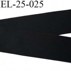 élastique 25 mm aspect velours très belle qualité couleur noir spécial lingerie souple doux certifié oeko tex prix au mètre