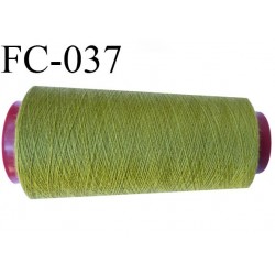 Cone de 2000 m fil polyester n° 120 couleur vert longueur de 2000 mètres bobiné en France