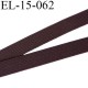 Elastique 15mm plat très très belle qualité couleur marron forte élasticité largeur 15 mm prix au mètre