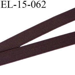 Elastique  15mm plat très très  belle qualité couleur marron forte élasticité  largeur 15 mm prix au mètre