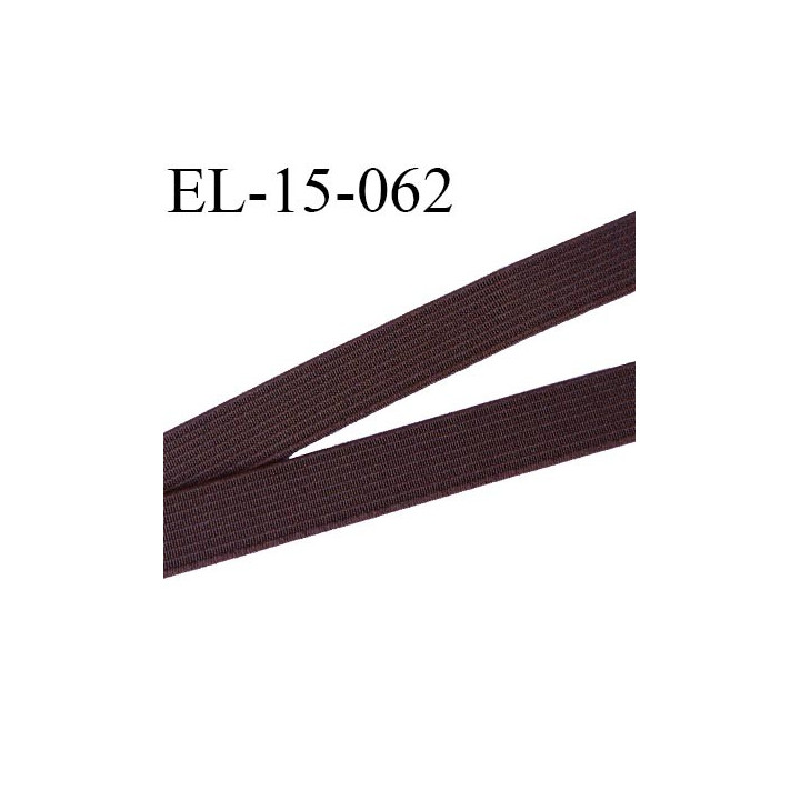 Elastique  15mm plat très très  belle qualité couleur marron forte élasticité  largeur 15 mm prix au mètre