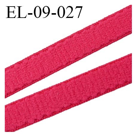 élastique lingerie 9 mm couleur rouge coquelicot grande marque fabriqué en France largeur 9 mm prix au mètre