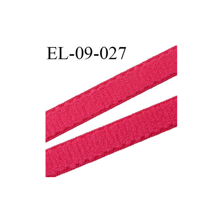 élastique lingerie 9 mm couleur rouge coquelicot grande marque fabriqué en France largeur 9 mm  prix au mètre