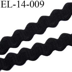 élastique lingerie 14 mm couleur noir trop beau grande marque fabriqué en France largeur 14 mm  prix au mètre