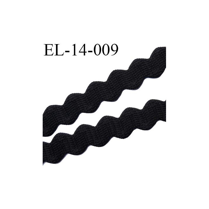 élastique lingerie 14 mm couleur noir trop beau grande marque fabriqué en France largeur 14 mm  prix au mètre