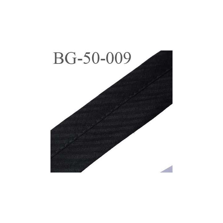 sangle biais ruban gallon haut de gamme couleur noir à rayures en biais largeur 5 cm souple  très solide 