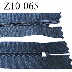 fermeture zip longueur 10 cm gris non séparable largeur 2.4 cm glissière nylon largeur 4 mm