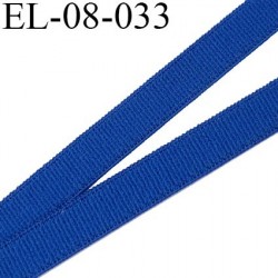 élastique 8 mm plat polyamide élasthanne spécial lingerie de marque fabriqué en France couleur bleu outre mer prix au mètre