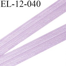 Elastique pré plié 12 mm  lingerie couleur mauve grande marque fabriqué en France  largeur 12 mm prix au mètre