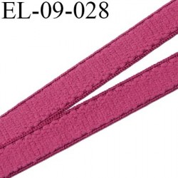 élastique lingerie 9 mm couleur framboise grande marque fabriqué en France largeur 9 mm  prix au mètre