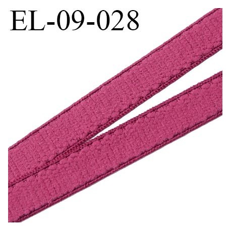 élastique lingerie 9 mm couleur framboise grande marque fabriqué en France largeur 9 mm prix au mètre