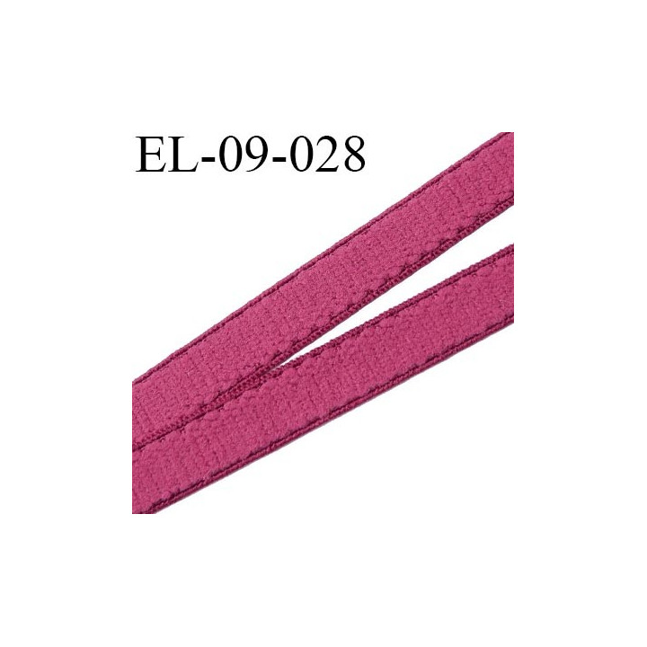 élastique lingerie 9 mm couleur framboise grande marque fabriqué en France largeur 9 mm  prix au mètre