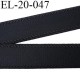Elastique 20 mm bretelle bande soutien sg et lingerie noir légèrement brillant Fabriqué en France largeur 20 mm prix au mètre