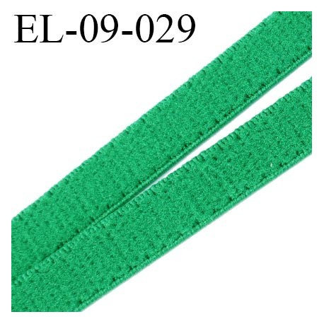 élastique lingerie 9 mm couleur vert grande marque fabriqué en France largeur 9 mm prix au mètre