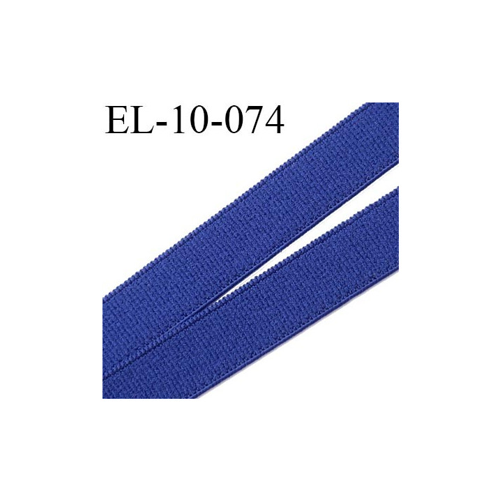 élastique lingerie 10 mm petit grain couleur bleu grande marque fabriqué en France largeur 10 mm  prix au mètre