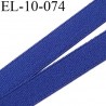 élastique lingerie 10 mm petit grain couleur bleu grande marque fabriqué en France largeur 10 mm  prix au mètre