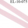 élastique lingerie 10 mm couleur rose pink doux aspect velours grande marque fabriqué en France largeur 10 mm prix au mètre