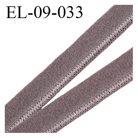 élastique lingerie 9 mm couleur terre d'ombre belle élasticité grande marque fabriqué en France largeur 9 mm prix au mètre