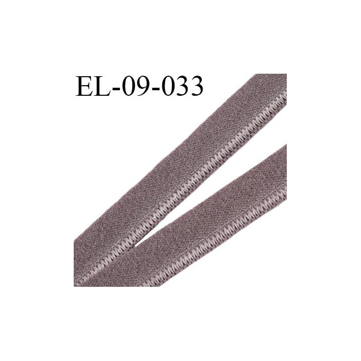 élastique lingerie 9 mm couleur terre d'ombre belle élasticité grande marque fabriqué en France largeur 9 mm  prix au mètre