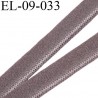 élastique lingerie 9 mm couleur terre d'ombre belle élasticité grande marque fabriqué en France largeur 9 mm prix au mètre