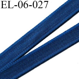 Elastique 6 mm fin spécial lingerie polyamide élasthanne couleur bleu twilight  largeur 6  mm prix au mètre