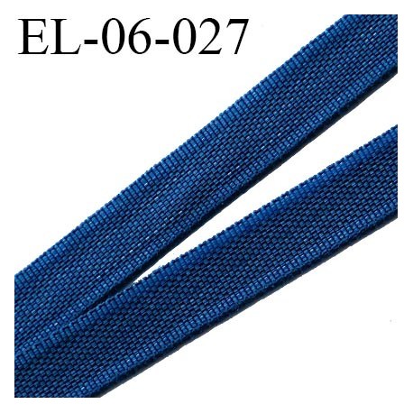 Elastique 6 mm fin spécial lingerie polyamide élasthanne couleur bleu twilight largeur 6 mm prix au mètre