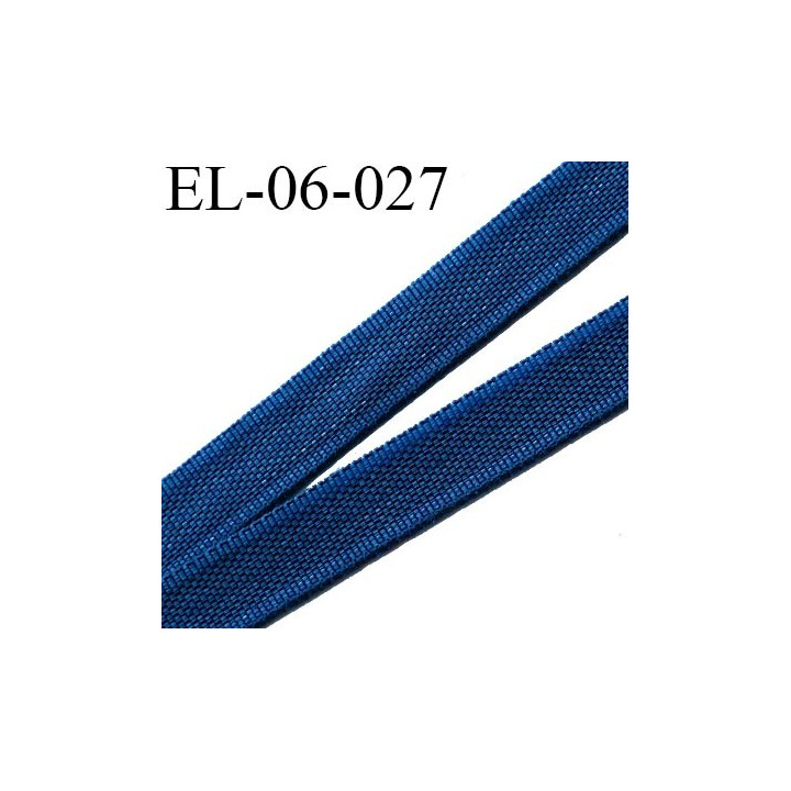 Elastique 6 mm fin spécial lingerie polyamide élasthanne couleur bleu twilight  largeur 6  mm prix au mètre