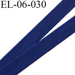 Elastique 6 mm fin spécial lingerie polyamide élasthanne couleur bleu heroine largeur 6 mm prix au mètre