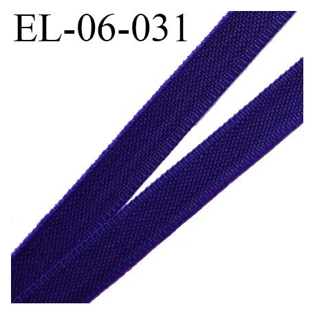 Elastique 6 mm fin spécial lingerie polyamide élasthanne couleur violet largeur 6 mm prix au mètre