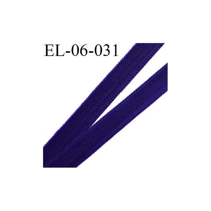 Elastique 6 mm fin spécial lingerie polyamide élasthanne couleur violet largeur 6  mm prix au mètre