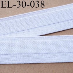 élastique 30 mm spécial lingerie couleur blanc doux belle élasticité oeko tex grande marque Fabriqué en France prix au mètre