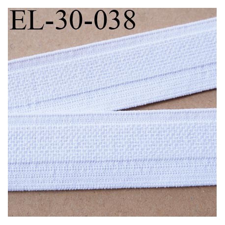 élastique 30 mm spécial lingerie couleur blanc doux belle élasticité oeko tex grande marque Fabriqué en France prix au mètre