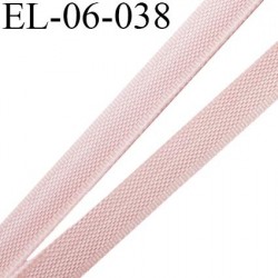 Elastique 6 mm fin spécial lingerie polyamide élasthanne couleur rose clair fabriqué en France largeur 6 mm prix au mètre