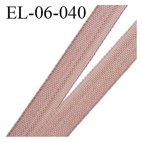 Elastique 6 mm fin spécial lingerie polyamide élasthanne couleur chair tamaris fabriqué en France largeur 6 mm prix au mètre