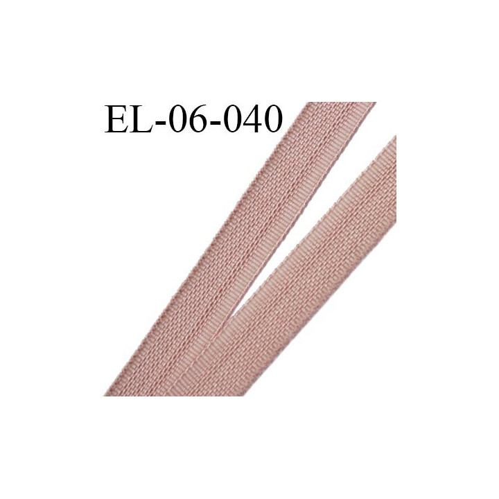 Elastique 6 mm fin spécial lingerie polyamide élasthanne couleur chair tamaris fabriqué en France largeur 6  mm prix au mètre