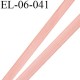 Elastique 6 mm fin spécial lingerie polyamide élasthanne couleur orange coraillé fabriqué en France largeur 6 mm prix au mètre
