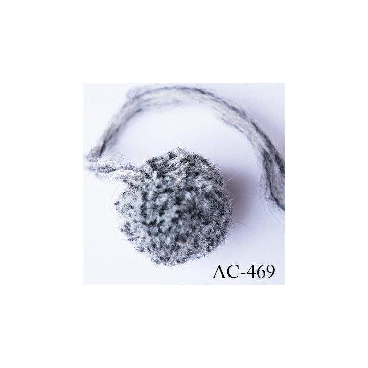 ponpon 35 mm couleur gris diamètre 35 mm prix à la pièce
