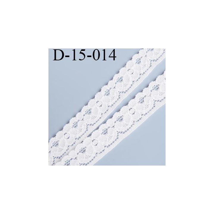 Dentelle 15 mm en Lycra extensible couleur rose très très pale souple et douce largeur 15 mm prix au mètre