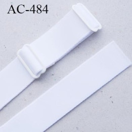 Bretelle 16 mm lingerie SG couleur blanc haut de gamme grande marque finition 2 barettes  prix a la pièce