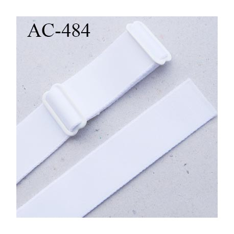 Bretelle 16 mm lingerie SG couleur blanc haut de gamme grande marque finition 2 barettes prix a la pièce