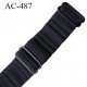 Bretelle 16 mm lingerie SG couleur noir haut de gamme grande marque finition 2 barettes prix a la pièce
