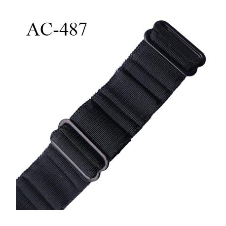 Bretelle 16 mm lingerie SG couleur noir haut de gamme grande marque finition 2 barettes prix a la pièce