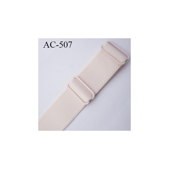 Bretelle 25 mm lingerie SG couleur blush avec liserets haut de gamme grande marque  finition 2 barettes  prix a la pièce