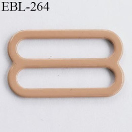 boucle de réglage 22 mm  réglette métal plastifié  peau brillant pour soutien gorge largeur intérieur 22 mm  haut de gamme