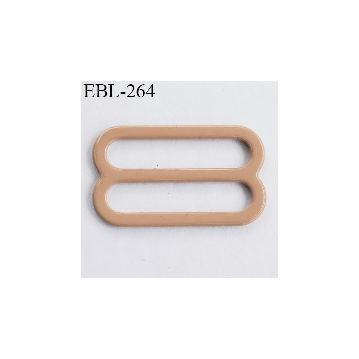 boucle de réglage 22 mm  réglette métal plastifié  peau brillant pour soutien gorge largeur intérieur 22 mm  haut de gamme